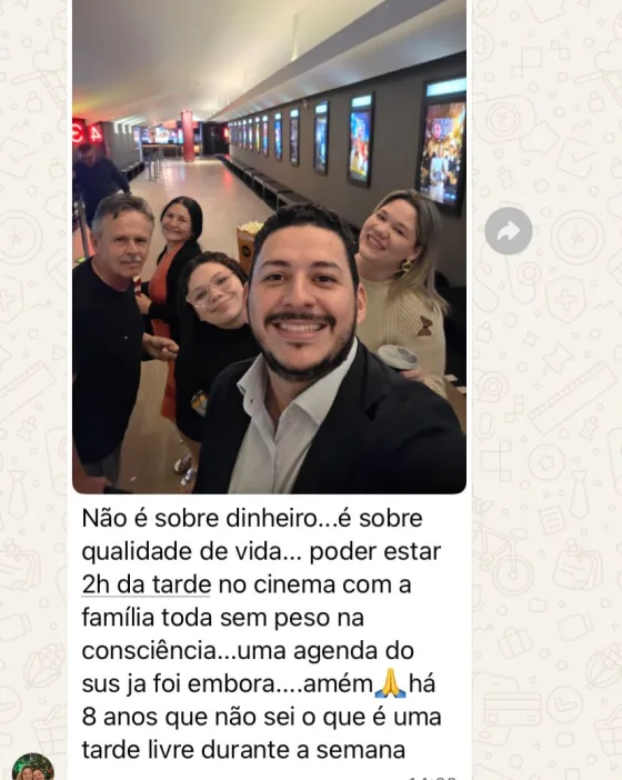 Qualidade de vida e tempo com a família
